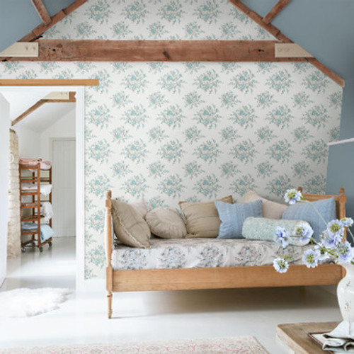 Rose Blossom Teal Wallpaper - 125134_ROOMSET_ROSE BLOSSOM TEAL_01.jpg