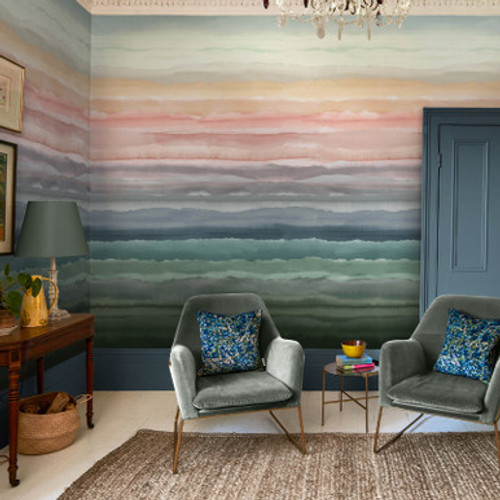 Strata Dawn Fixed Size Mural by Clarissa Hulse - 130078FXST_ROOMSET_STRATA DAWN_01.jpg
