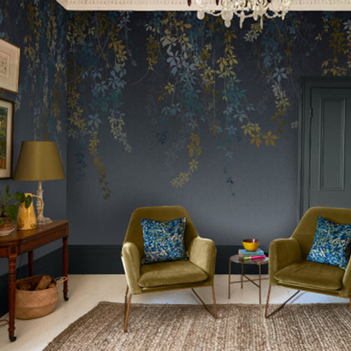 Virginia Creeper Indigo Bespoke Mural - 130015_ROOMSET_VIRGINIA CREEPER INDIGO_01.jpg