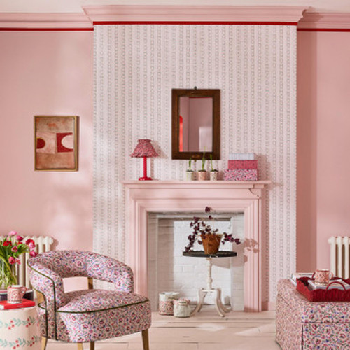 Cath Kidston Rose Ticking Stripe Pink Wallpaper - 131424_ROOMSET_ROSE TICKING STRIPE PINK_01.jpg
