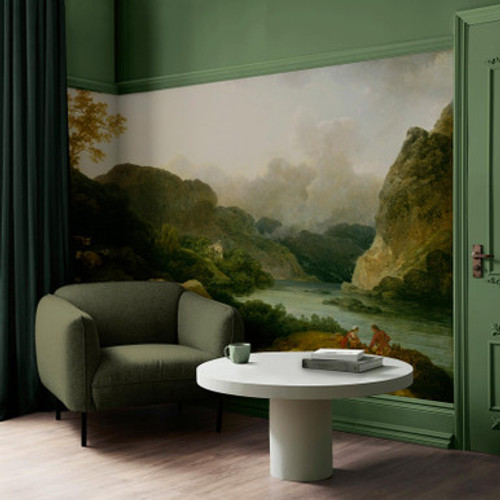 Lake Scene, Evening Bespoke Mural - 142379_ROOMSET_01.jpg