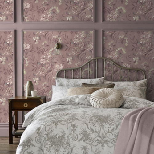 Laura Ashley Blairmore Floral Grape Wallpaper - 140325_ROOMSET_BLAIRMORE FLORAL GRAPE_01.jpg