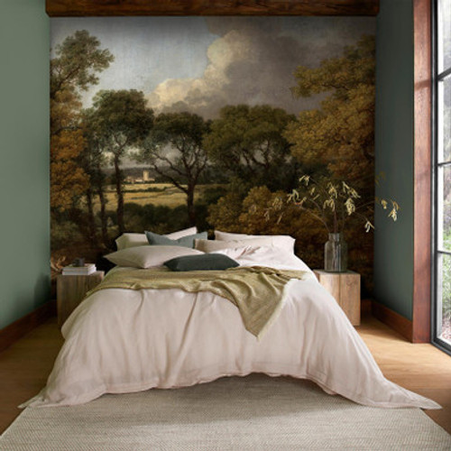 Wooded Landscape with a Peasant Resting Bespoke Mural - 142424_ROOMSET_01.jpg