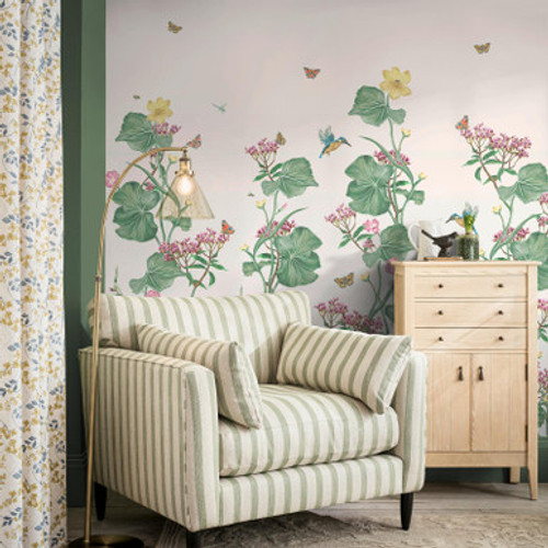 Laura Ashley Llanelli Green/ Multi Bespoke Mural - 140346_ROOMSET_LLANELLI MULTI FRESH GREEN_01.jpg