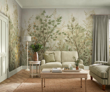 Forest in Bloom Sage Bespoke Mural - 143002_ROOMSET_01.jpg