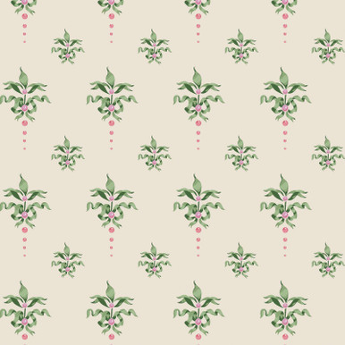 Cath Kidston Cath Crest Cream Wallpaper - 145321_TILE_CATH CREST CREAM_01.jpg