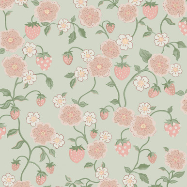 Cath Kidston Strawberry Sage Wallpaper - 149138_TILE_STRAWBERRY SAGE_01.jpg