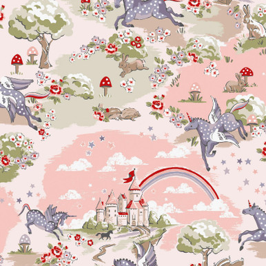 Cath Kidston Unicorn Pink Wallpaper - 149148_TILE_UNICORN PINK_01.jpg