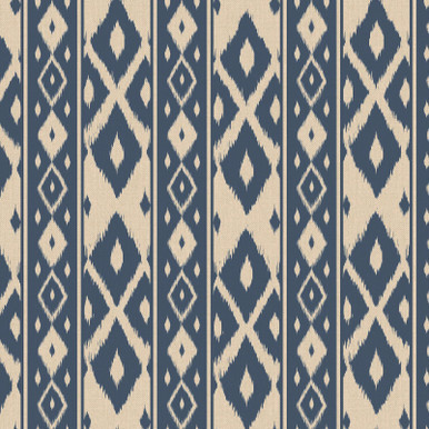 Joules Ikat Stripe Blue Wallpaper - 149534_TILE_IKAT STRIPE BLUE_01.jpg