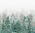Leaf Silhouette Emerald Bespoke Mural