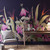 Flora Navy and Fuchsia Bespoke Mural