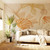 Scandi Floral Peach Bespoke Mural