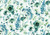 Watercolour Floral Blue and Green Bespoke Mural