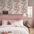 Laura Ashley Romilly Pink Wallpaper - 146949_ROOMSET_ROMILLY PINK_01.jpg