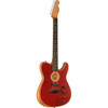 Fender American Acoustasonic Telecaster Acoustic Guitar - Crimson Red