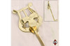 APM 501G Bent Stem Trumpet Lyre (Gold Brass)