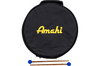 Amahi 10" Steel Tongue Drum - Blue carrying bag with mallets