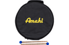 Amahi 12" Steel Tongue Drum - Bronze carrying bag and mallets