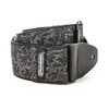 Dunlop Jacquard Black Thistle Strap - rolled