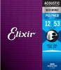 Elixir Polyweb 80/20 Bronze Light Acoustic Guitar Strings .012-.053