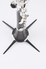 K&M 4 Leg In-Bell Clarinet Stand with clarinet top view