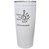 Heid Music "Fueled by Sound" 20 oz Vacuum Tumbler - White