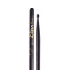 Zildjian 7A Hickory Drum Stick - Nylon Tip, Black