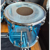 1975 Ludwig Vistalite Drum Set - Blue (with Hardware, Rug, and Cases)