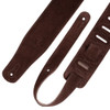 Levy's 2.5 inch Simply Suede Guitar Strap - Brown