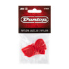 Dunlop Jazz III Nylon Red Pick Pack (6 pack) (pack view)