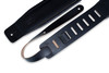 Levy's DM1PD-BLK 3" Padded Leather Guitar Strap - Black