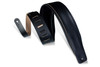 Levy's DM1PD-BLK 3" Padded Leather Guitar Strap - Black