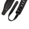 Levy's M26GP 3.25 inch Garment Leather Guitar Strap - Black