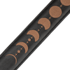 Levy's 2.5 inch Padded Garment Leather Guitar Strap - Brown Moon Phases