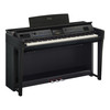 Yamaha CVP-905B Clavinova Digital Piano - Black - tilted front
