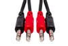 Hosa CSS-203 Stereo Interconnect Cable - Dual 1/4" TRS / Same - 3 meter