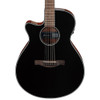 Ibanez AEG50LBKH Left-handed Acoustic Guitar - Black High Gloss front body