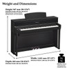 Yamaha CLP-775 Clavinova Digital Piano - Black