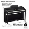 Yamaha Clavinova CVP-701B Digital Piano - Black Matte