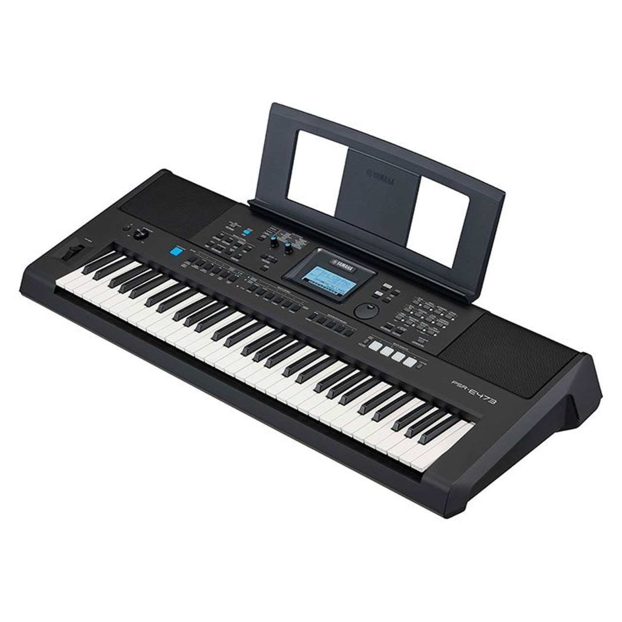 Yamaha PSR-E473 61 Key Portable Keyboard with 820 Voices and Pitch Bend  with Power Supply