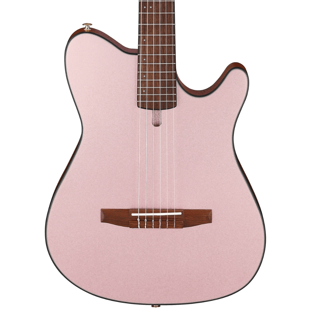 Ibanez FRH10N Thinline Classical Guitar - Rose Gold Metallic Flat