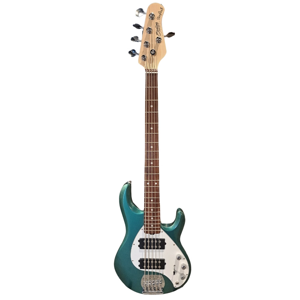 Sterling StingRay5 HH 5-string Bass Guitar - Sherwood Green - Heid