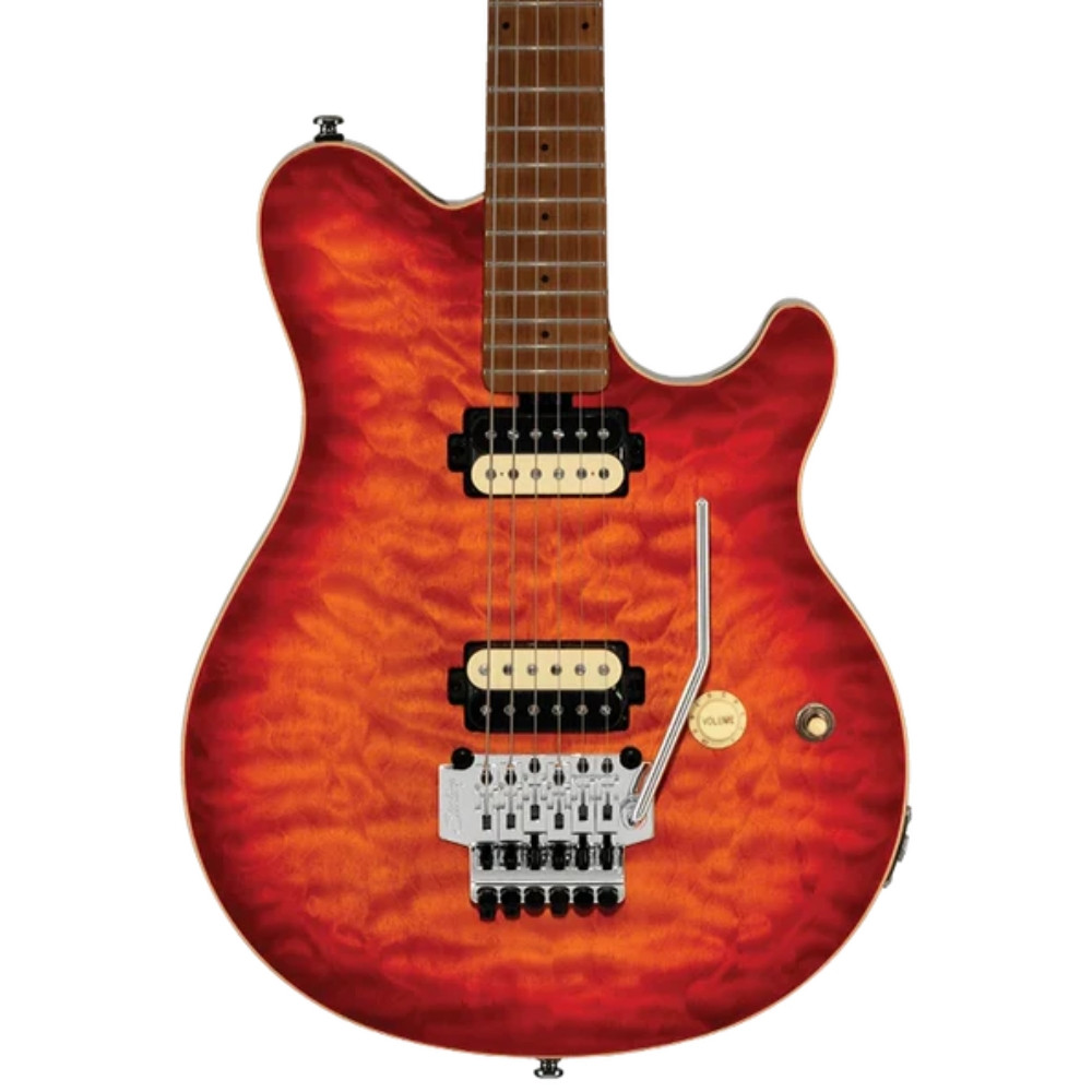Heid Music | Sterling Axis AX50QM Electric Guitar - Lava Burst