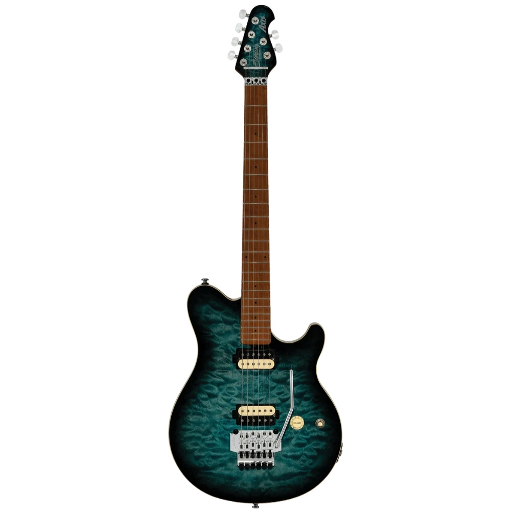 Heid Music | Sterling Axis AX50QM Electric Guitar - Yucatan Blue