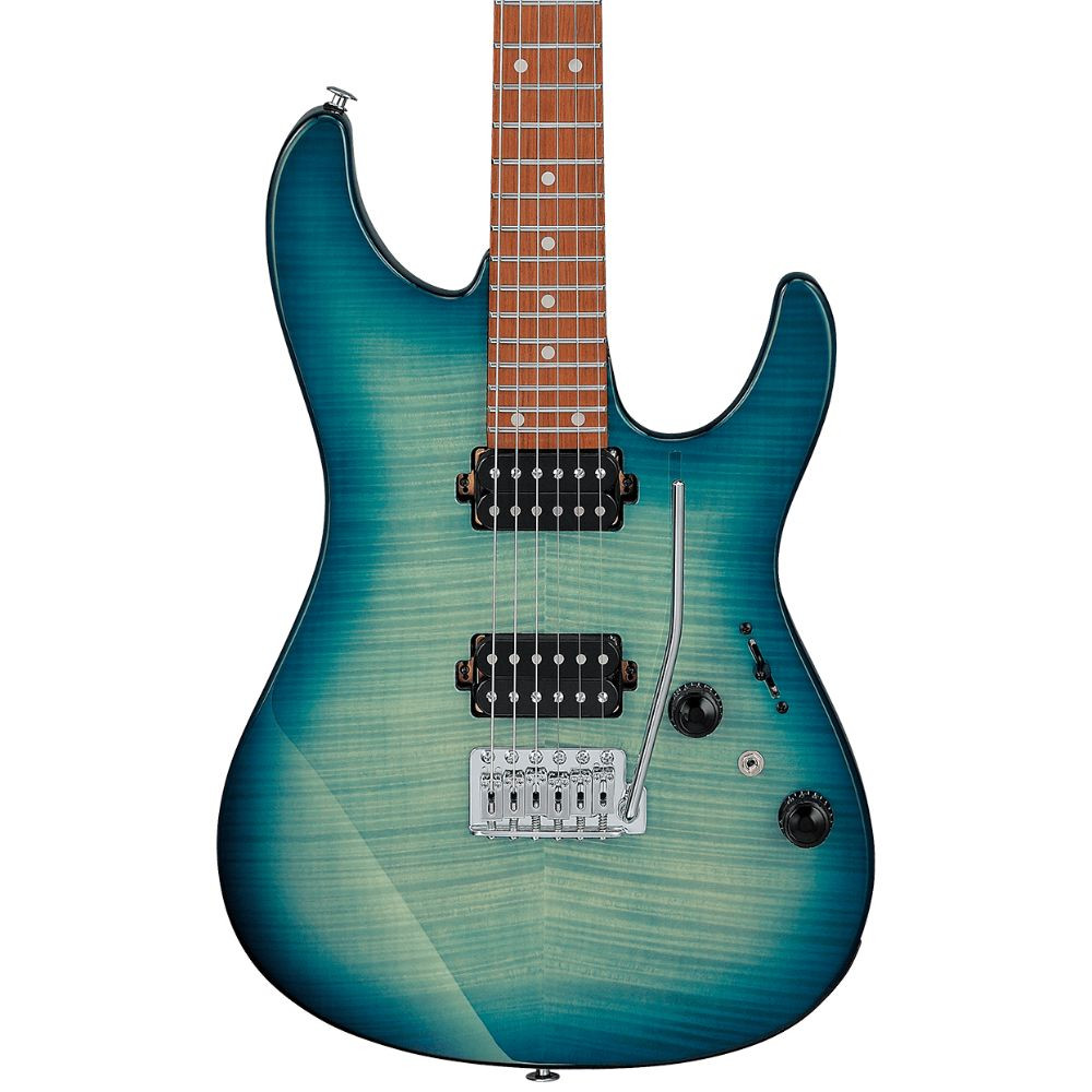 Ibanez AZ24S1F Electric Guitar - Transparent Turquoise Burst
