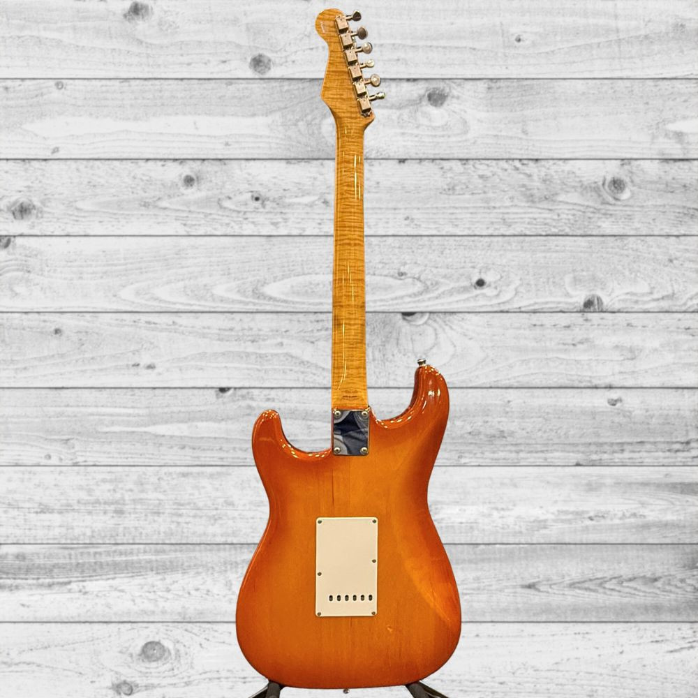 Used Fender MIJ Foto Flame Stratocaster Electric Guitar (7 lb 3 oz