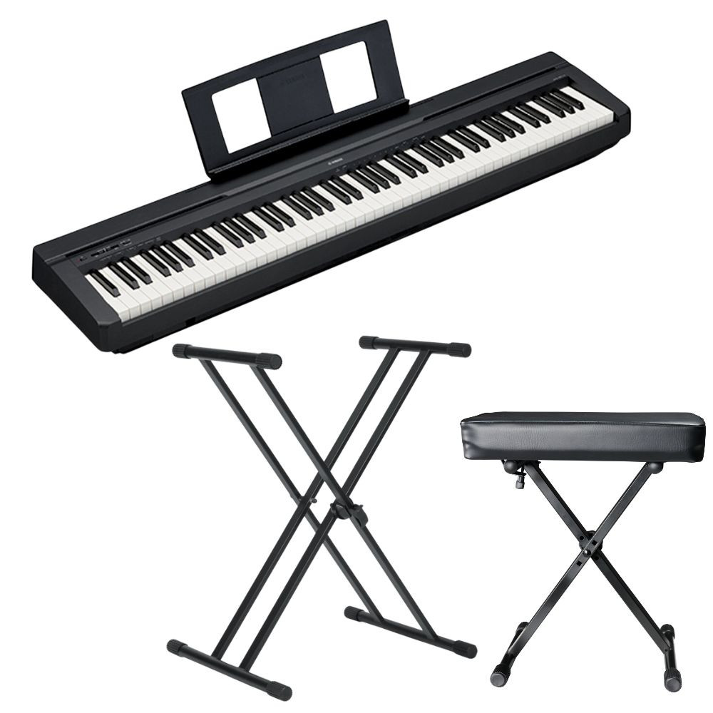 鍵盤楽器 YAMAHA DIGITAL PIANO SCLP-430B Yamaha P-45B Digital Piano Holiday Bundle