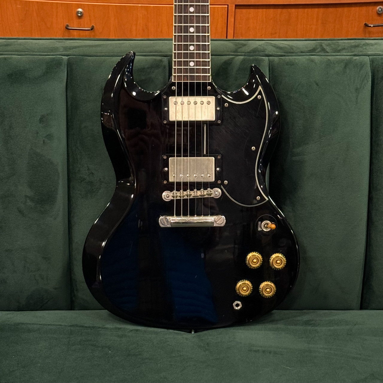 1990s Greco SG Standard Electric Guitar - Black (Gibson 490/498