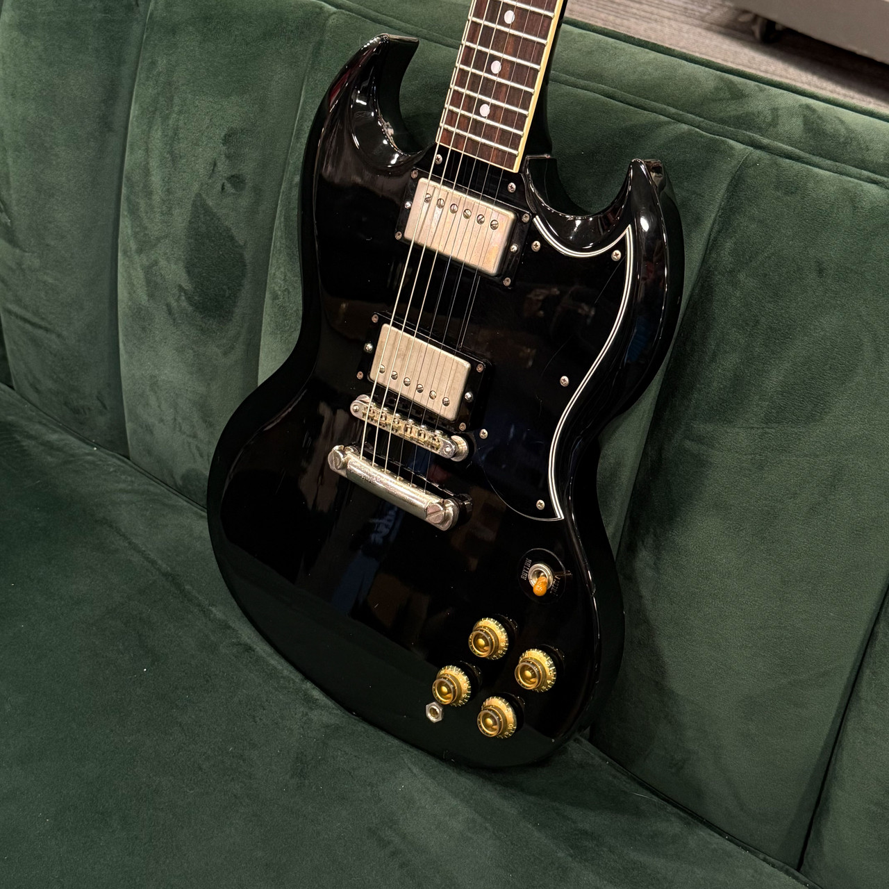 1990s Greco SG Standard Electric Guitar - Black (Gibson 490/498