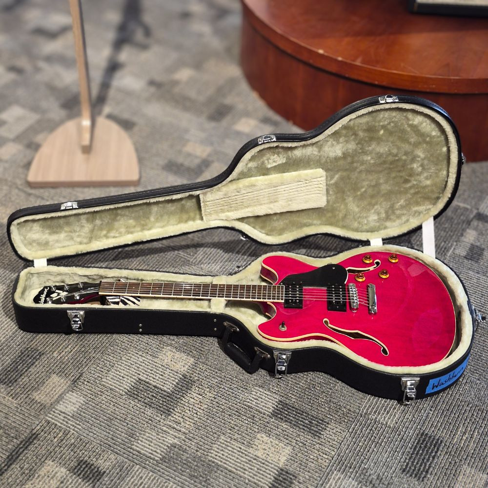 Used Washburn HB-30 Semi Hollow Electric Guitar - Crimson Red